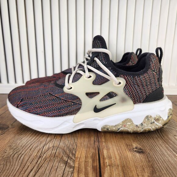 Nike React Presto Flyknit Mens Size 9 Black Vast Grey Sneakers Shoes CN1709-001 main image 7